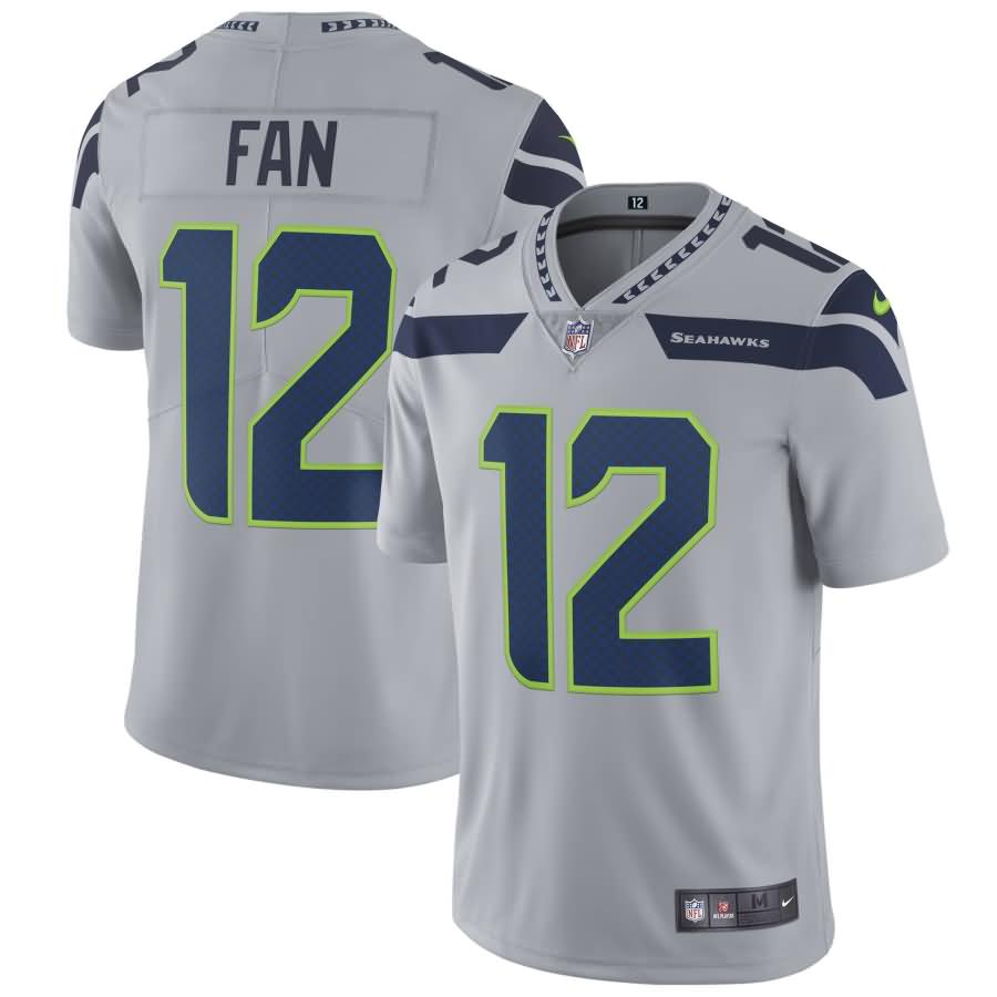 12s Seattle Seahawks Nike Vapor Untouchable Limited Player Jersey - Gray