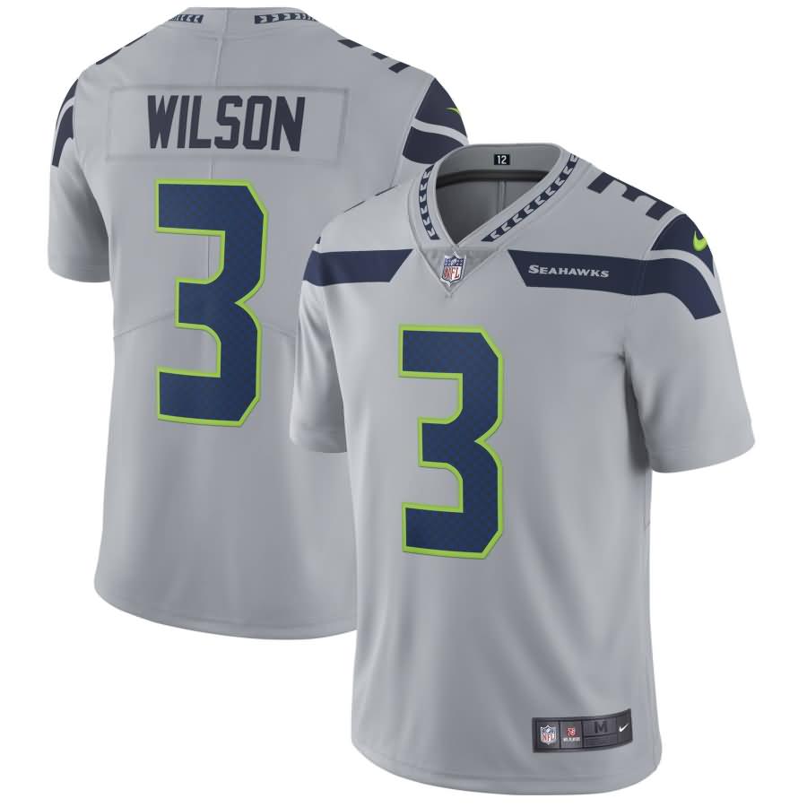 Russell Wilson Seattle Seahawks Nike Vapor Untouchable Limited Player Jersey - Gray