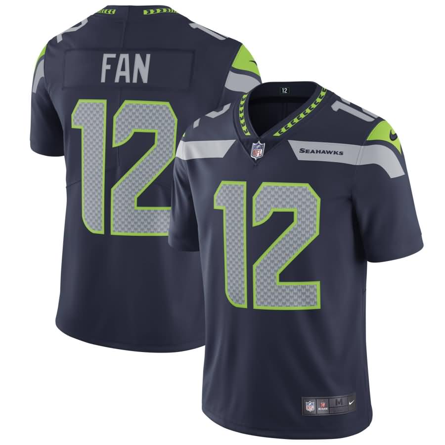 12s Seattle Seahawks Nike Vapor Untouchable Limited Player Jersey - College Navy