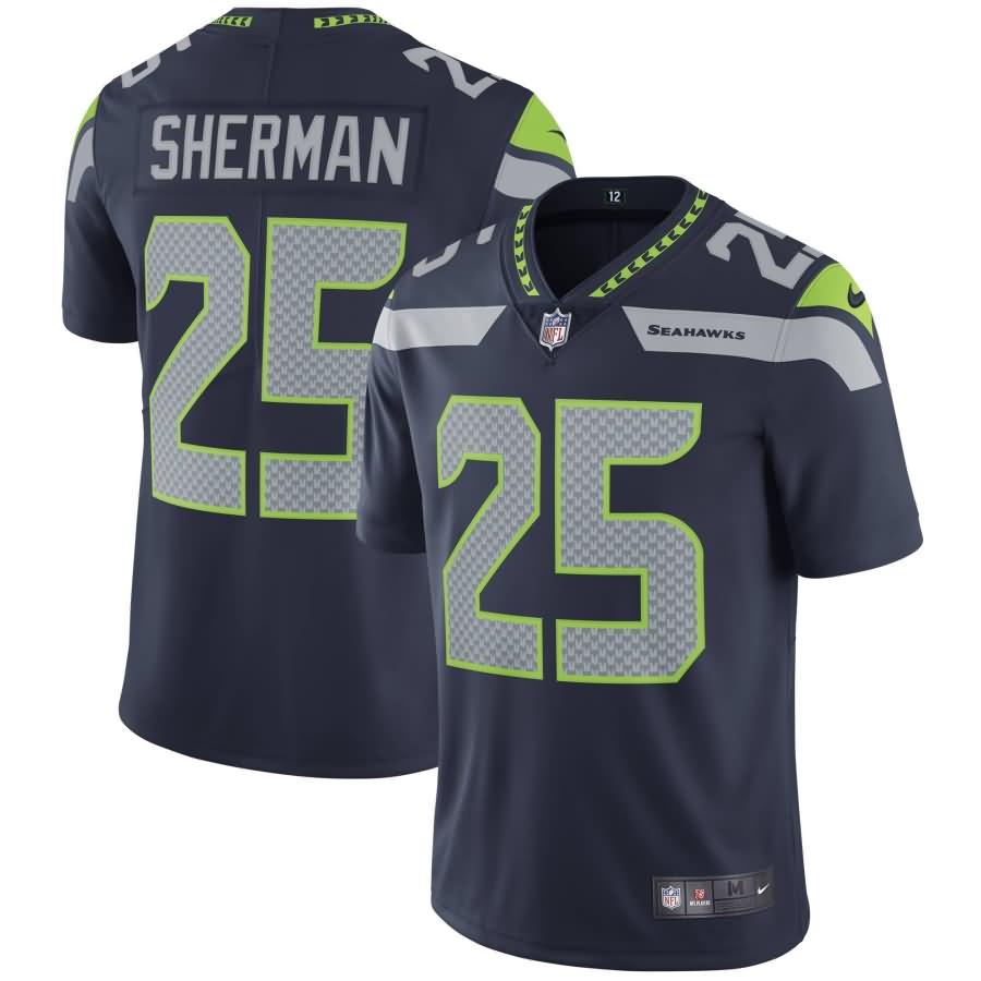 Richard Sherman Seattle Seahawks Nike Vapor Untouchable Limited Player Jersey - College Navy