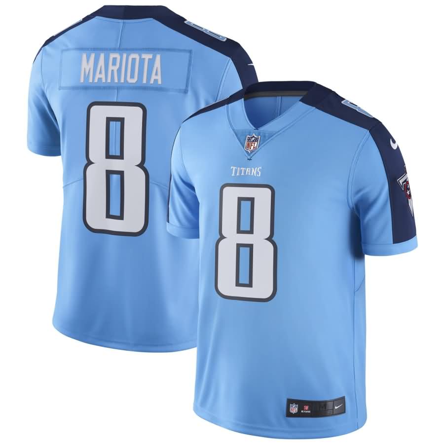 Marcus Mariota Tennessee Titans Nike Vapor Untouchable Limited Player Jersey - Light Blue