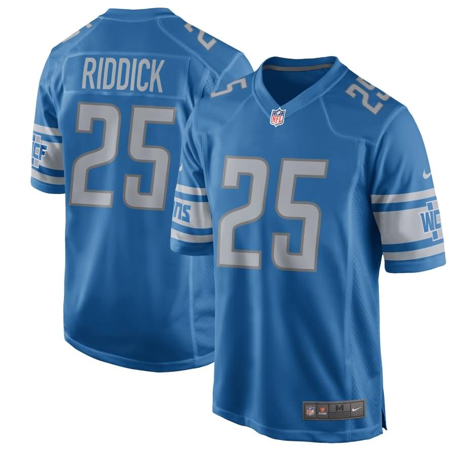 Theo Riddick Detroit Lions Nike 2017 Game Jersey - Blue