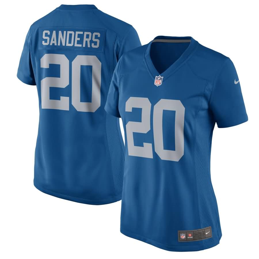 Barry Sanders Detroit Lions Nike Women's 2017 Throwback Retired Player Game Jersey - Blue