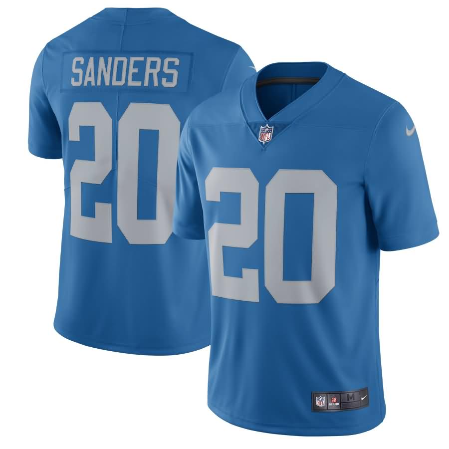 Barry Sanders Detroit Lions Nike 2017 Throwback Retired Player Vapor Untouchable Limited Jersey - Blue