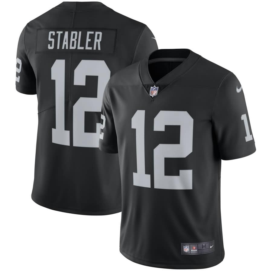 Ken Stabler Oakland Raiders Nike Retired Player Vapor Untouchable Limited Throwback Jersey - Black