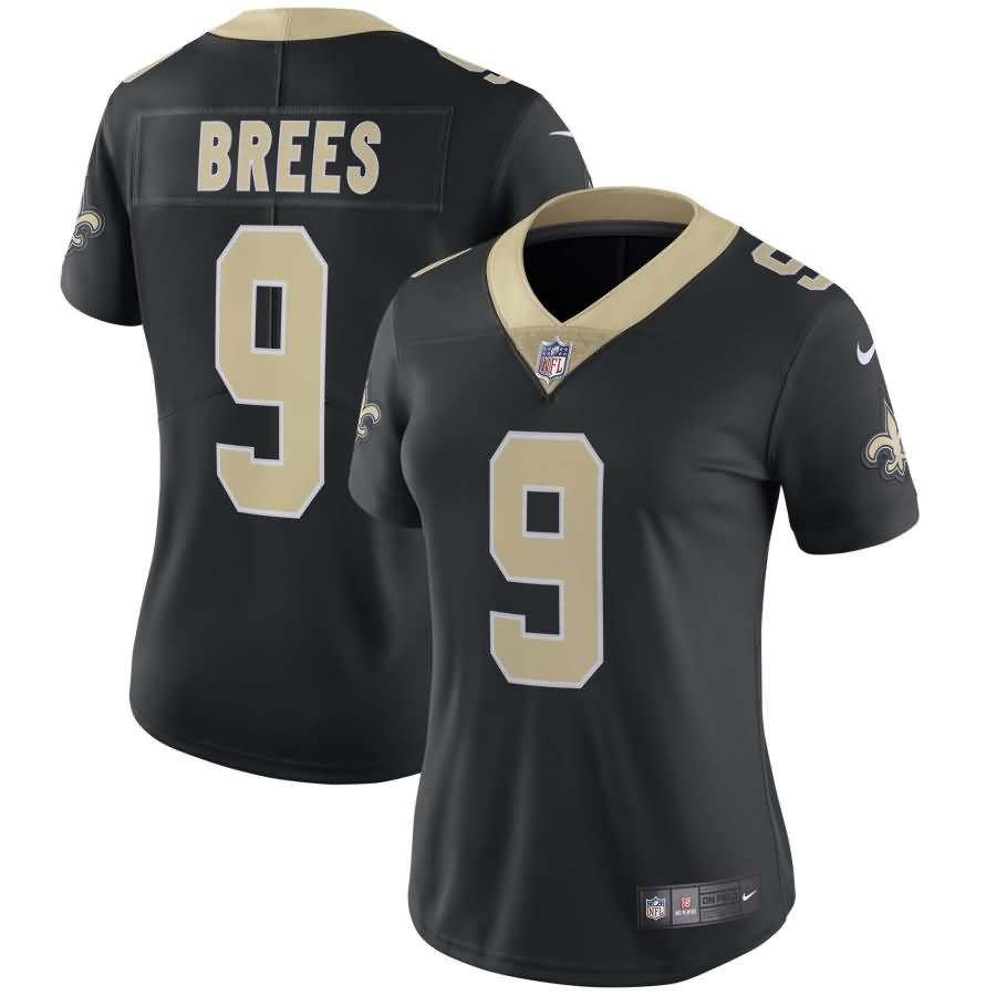 Drew Brees New Orleans Saints Nike Women's Vapor Untouchable Limited Player Jersey - Black