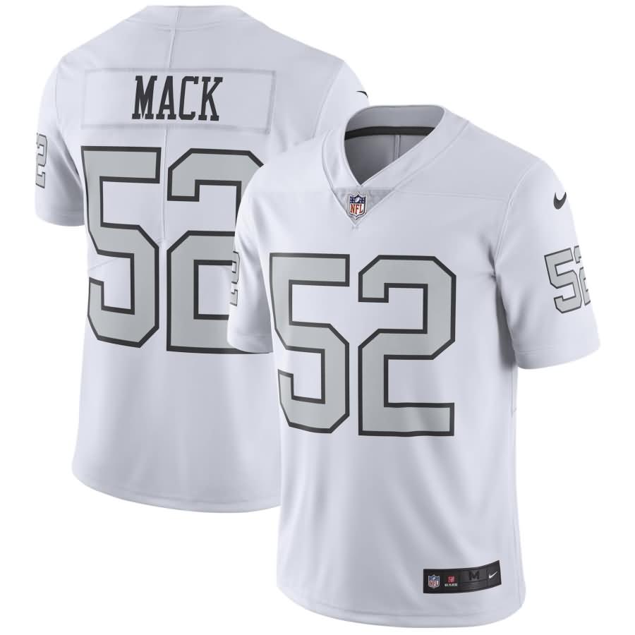 Khalil Mack Oakland Raiders Nike Vapor Untouchable Color Rush Limited Player Jersey - White