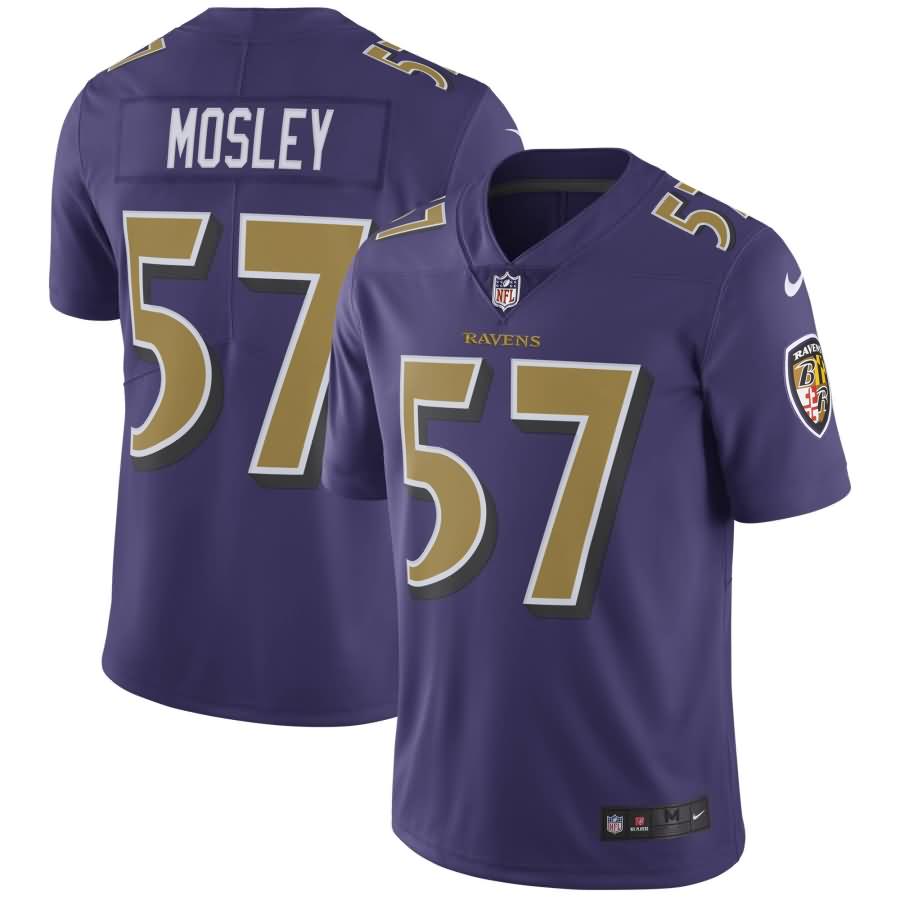 C.J. Mosley Baltimore Ravens Nike Vapor Untouchable Color Rush Limited Player Jersey - Purple