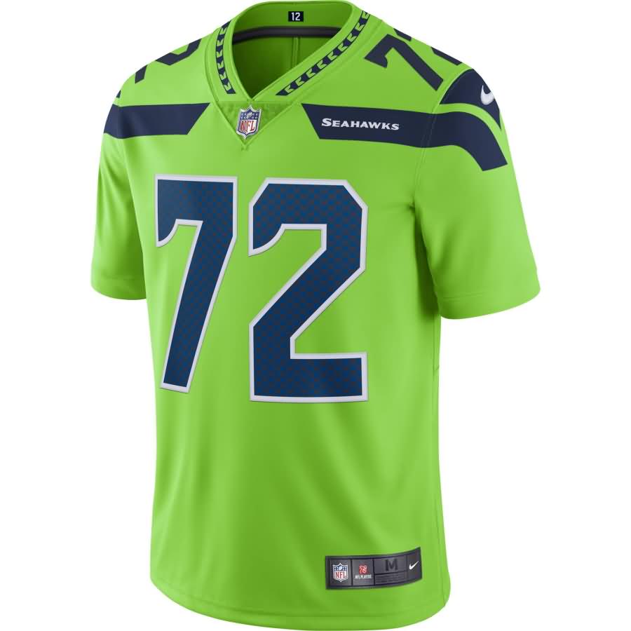 Michael Bennett Seattle Seahawks Nike Vapor Untouchable Color Rush Limited Player Jersey - Neon Green