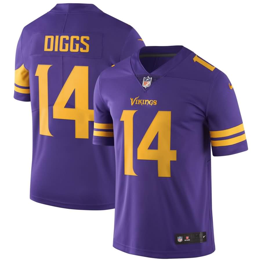 Stefon Diggs Minnesota Vikings Nike Vapor Untouchable Color Rush Limited Player Jersey - Purple