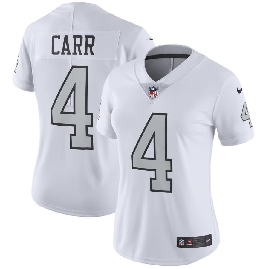 Derek Carr Oakland Raiders Nike Women's Vapor Untouchable Color Rush Limited Player Jersey - White