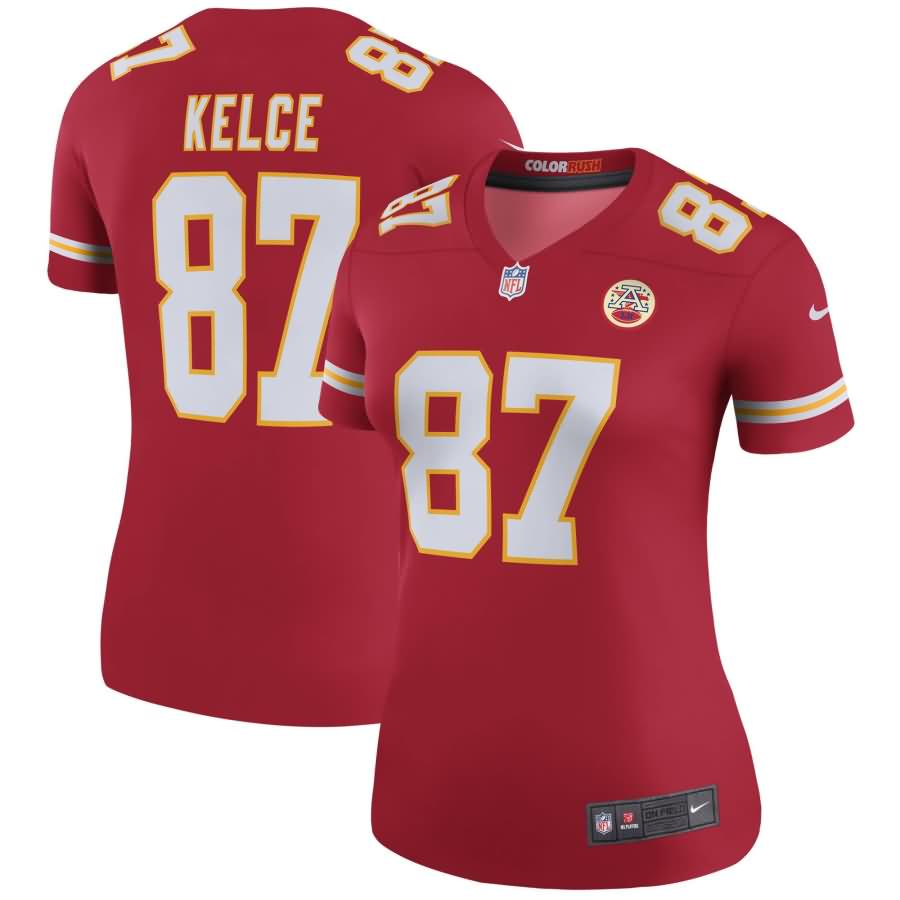 Travis Kelce Kansas City Chiefs Nike Women's Color Rush Legend Jersey - Red
