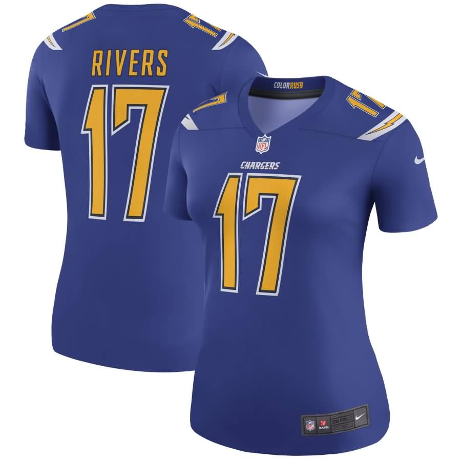 Philip Rivers Los Angeles Chargers Nike Women's Color Rush Legend Jersey - Royal