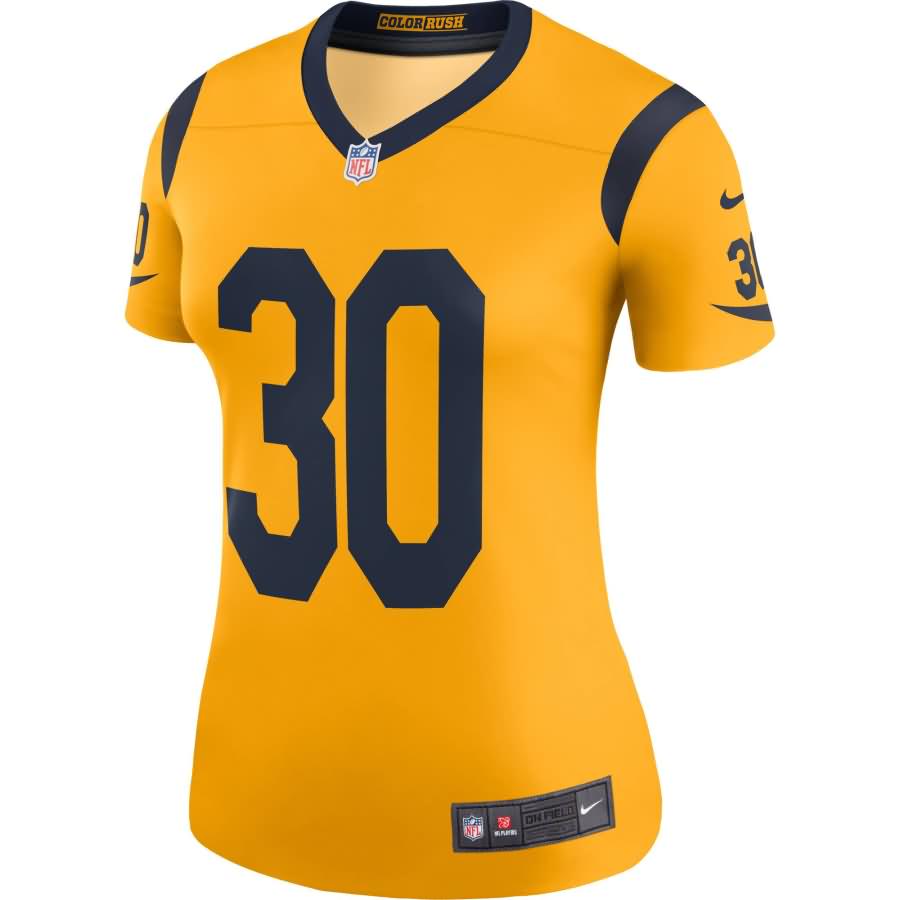 Todd Gurley II Los Angeles Rams Nike Women's Color Rush Legend Jersey - Gold