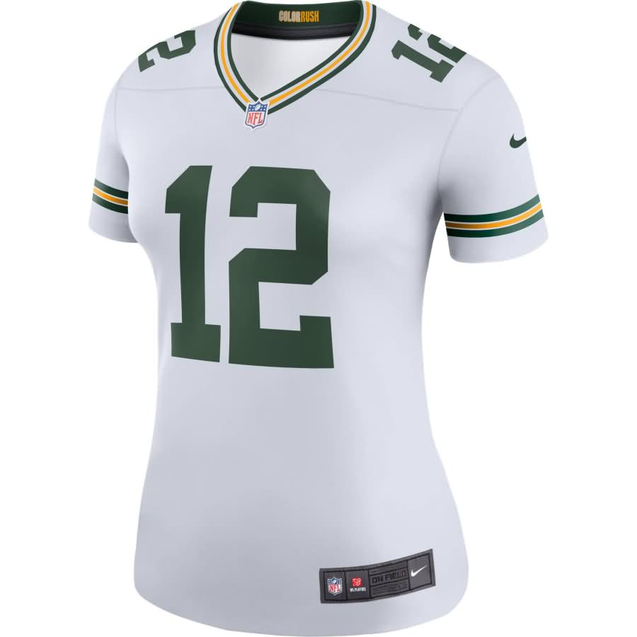 Aaron Rodgers Green Bay Packers Nike Women's Color Rush Legend Jersey - White