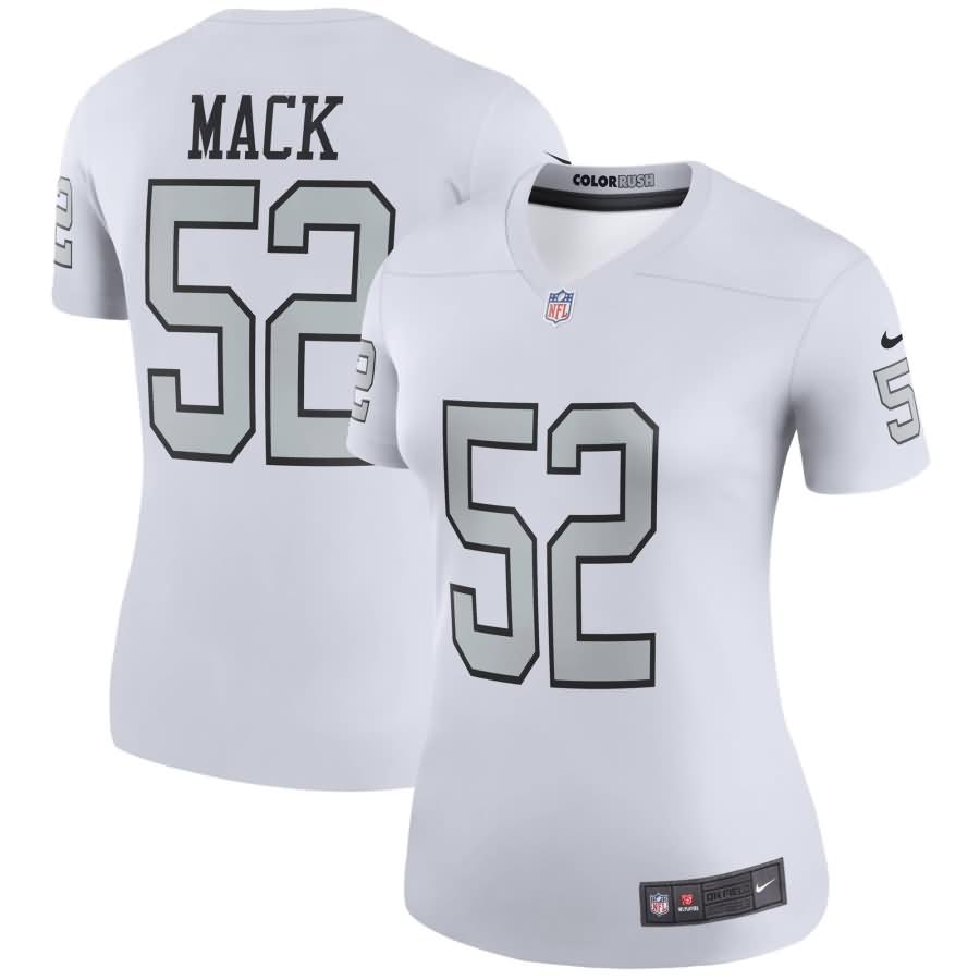 Khalil Mack Oakland Raiders Nike Women's Color Rush Legend Jersey - White