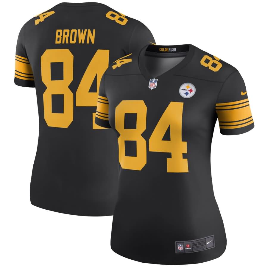 Antonio Brown Pittsburgh Steelers Nike Women's Color Rush Legend Jersey - Black