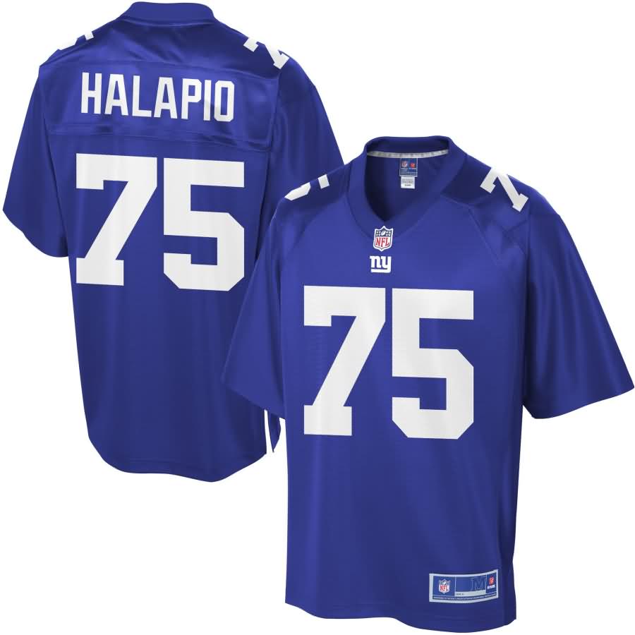Jon Halapio New York Giants NFL Pro Line Player Jersey - Royal
