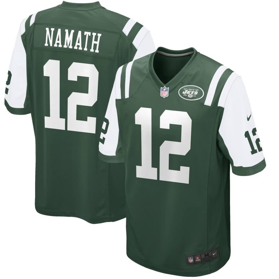Joe Namath New York Jets Nike Retired Player Game Jersey - Green