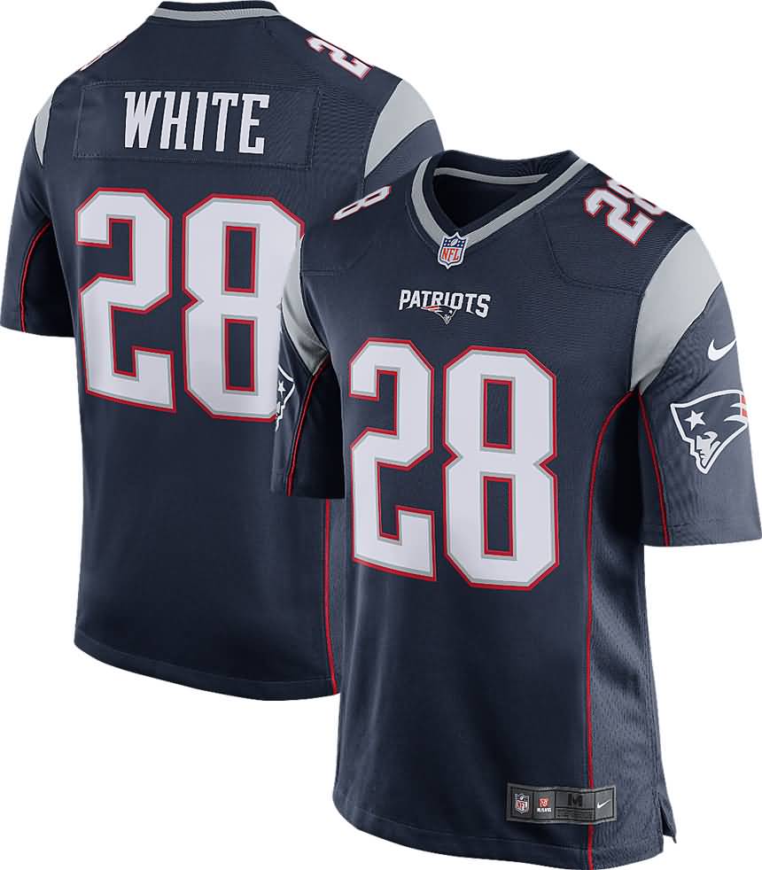 James White New England Patriots Nike Men's Game Jersey - Navy