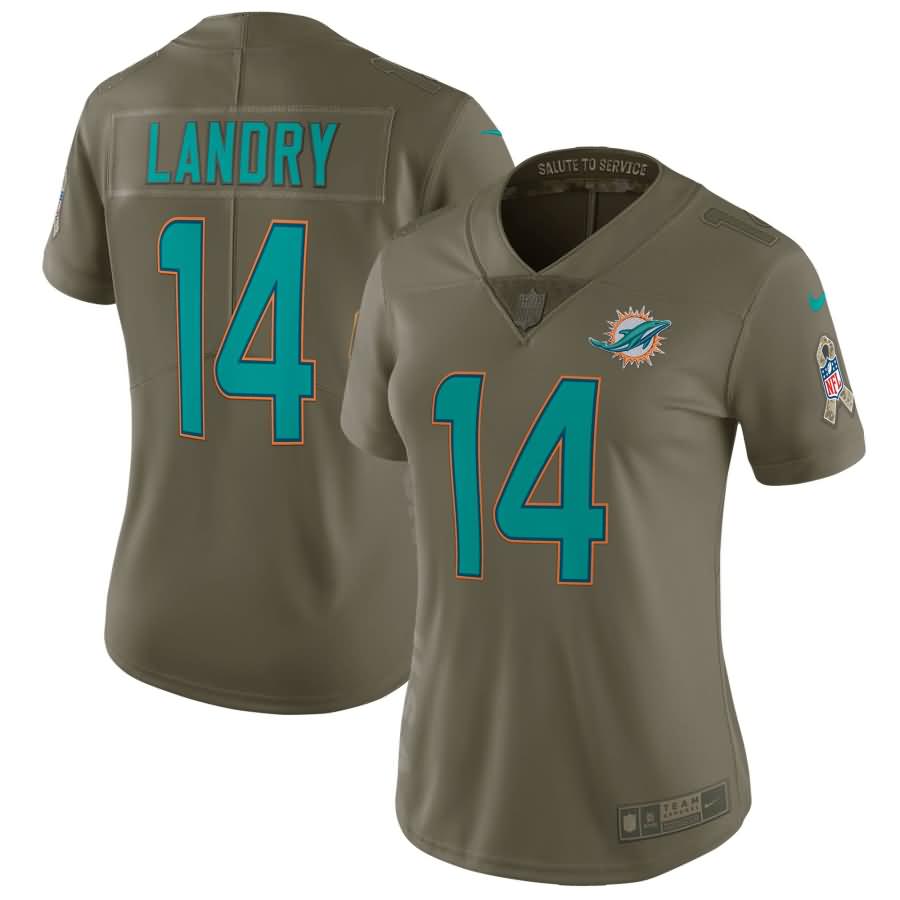 Jarvis Landry Miami Dolphins Nike Women's Salute to Service Limited Jersey - Olive