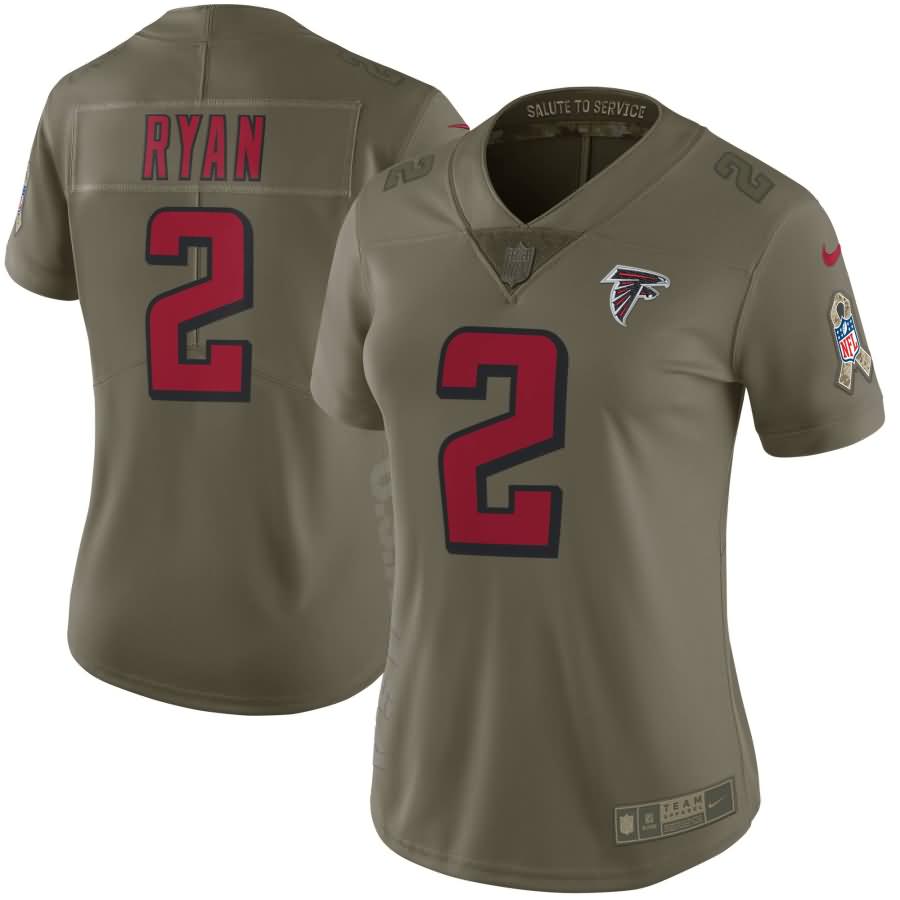 Matt Ryan Atlanta Falcons Nike Women's Salute to Service Limited Jersey - Olive