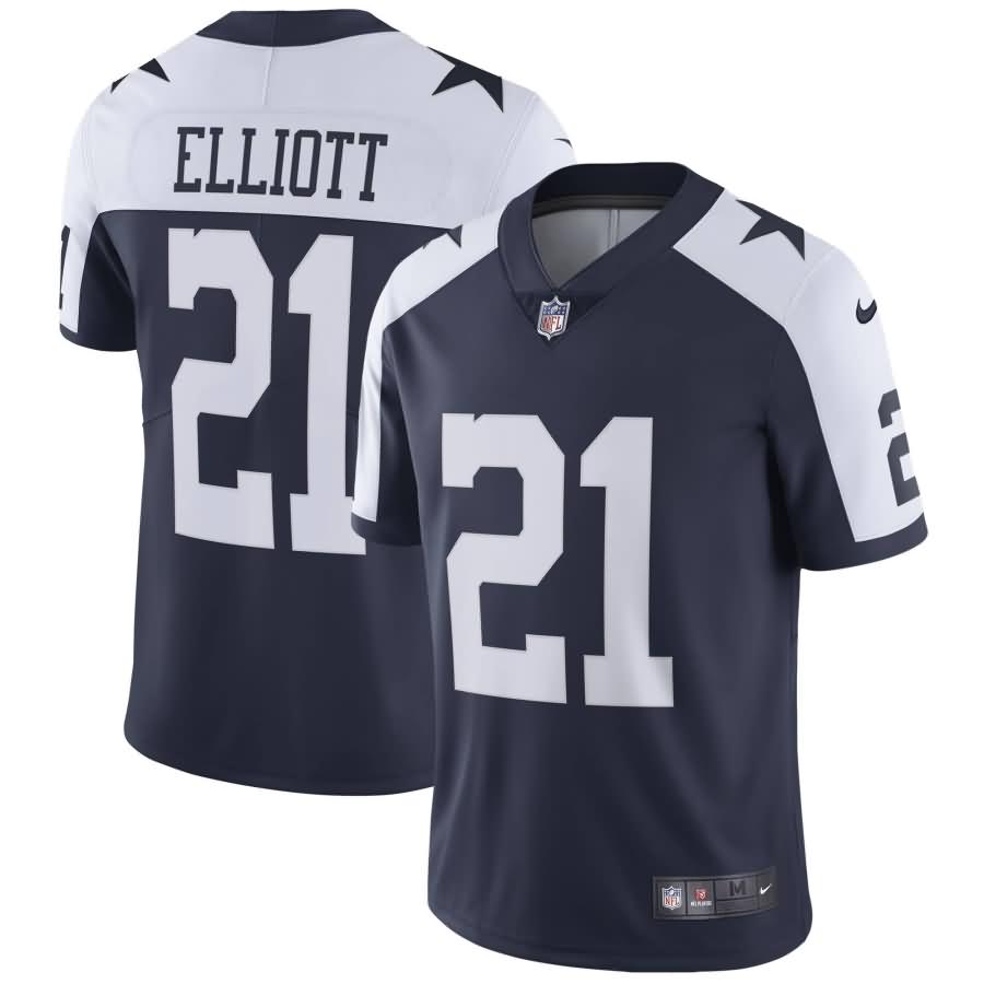 Ezekiel Elliott Dallas Cowboys Nike Alternate Vapor Untouchable Limited Player Jersey - Navy