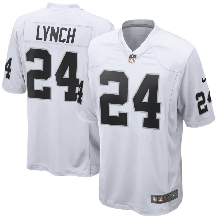 Marshawn Lynch Oakland Raiders Nike Game Jersey - White
