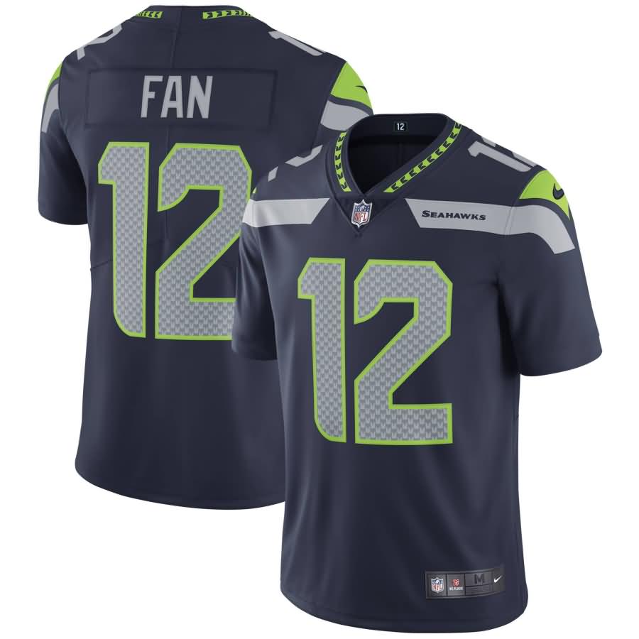 12s Seattle Seahawks Nike Youth Vapor Untouchable Limited Player Jersey - College Navy