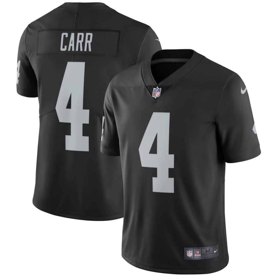 Derek Carr Oakland Raiders Nike Youth Vapor Untouchable Limited Player Jersey - Black
