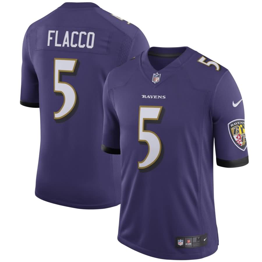 Joe Flacco Baltimore Ravens Nike Youth Speed Machine Limited Player Jersey - Purple