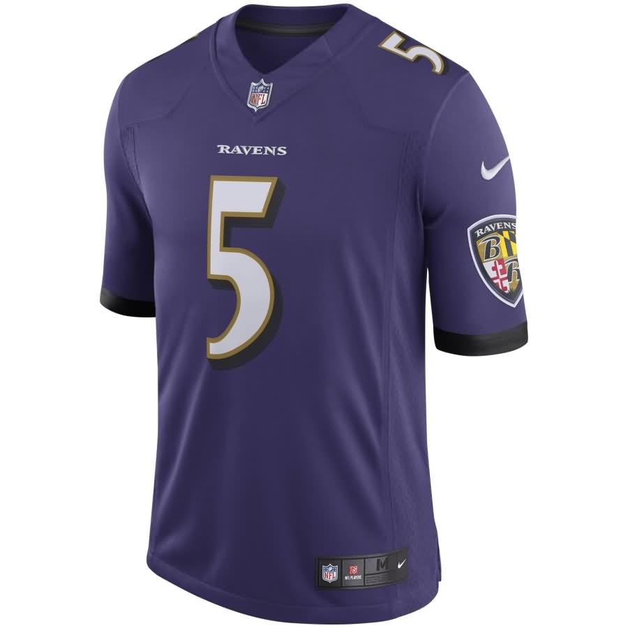 Joe Flacco Baltimore Ravens Nike Youth Speed Machine Limited Player Jersey - Purple