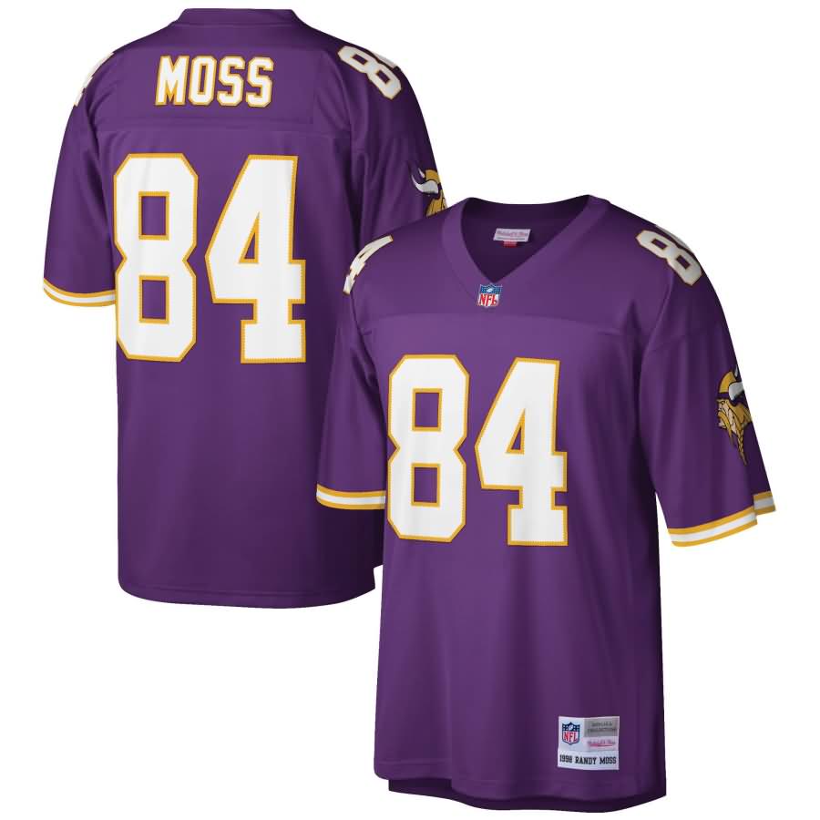 Randy Moss Minnesota Vikings Mitchell & Ness 1998 Retired Player Replica Jersey - Purple