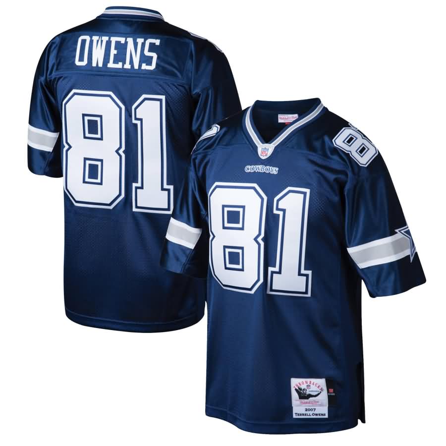 Terrell Owens Dallas Cowboys Mitchell & Ness Throwback Authentic Retired Player Jersey - Navy