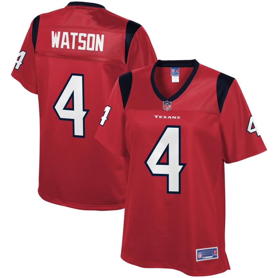 Deshaun Watson Houston Texans NFL Pro Line Women's Alternate Player Jersey - Red