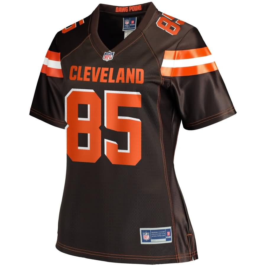 David Njoku Cleveland Browns NFL Pro Line Women's Player Jersey - Brown