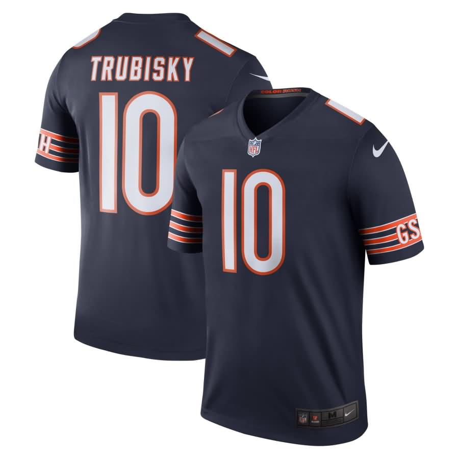 Mitchell Trubisky Chicago Bears Nike Color Rush Legend Jersey - Navy