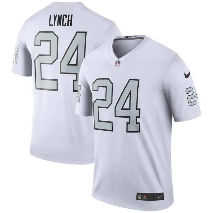 Marshawn Lynch Oakland Raiders Nike Color Rush Legend Jersey - White