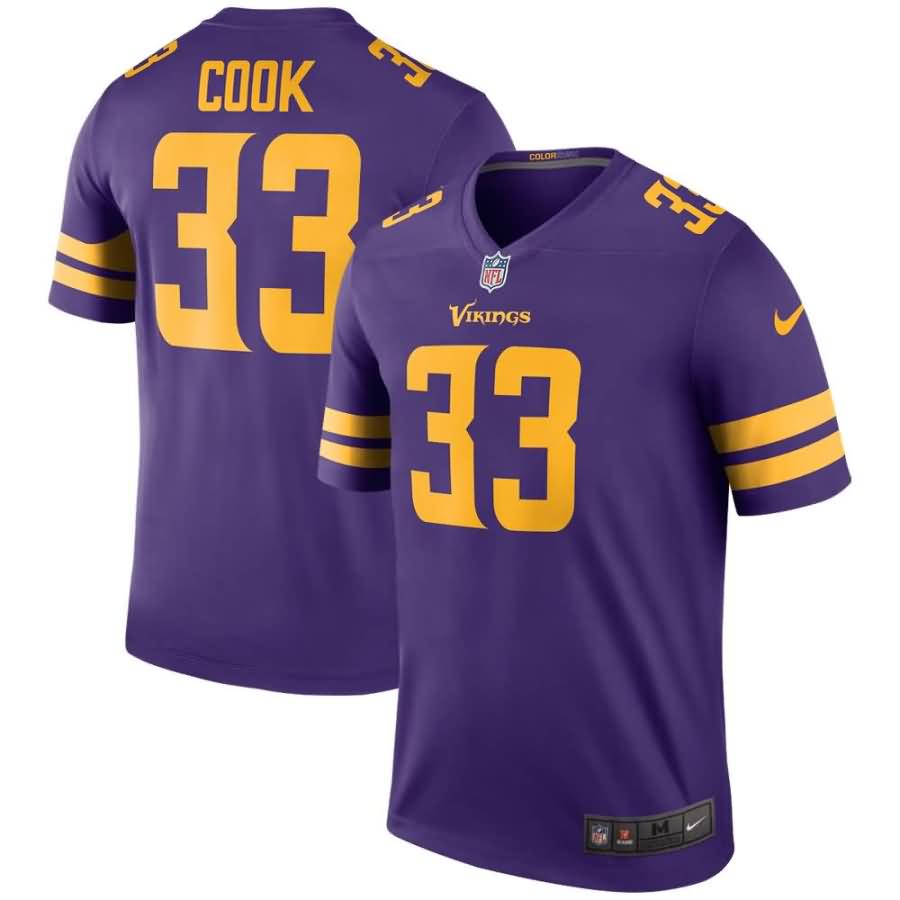 Dalvin Cook Minnesota Vikings Nike Color Rush Legend Jersey - Purple