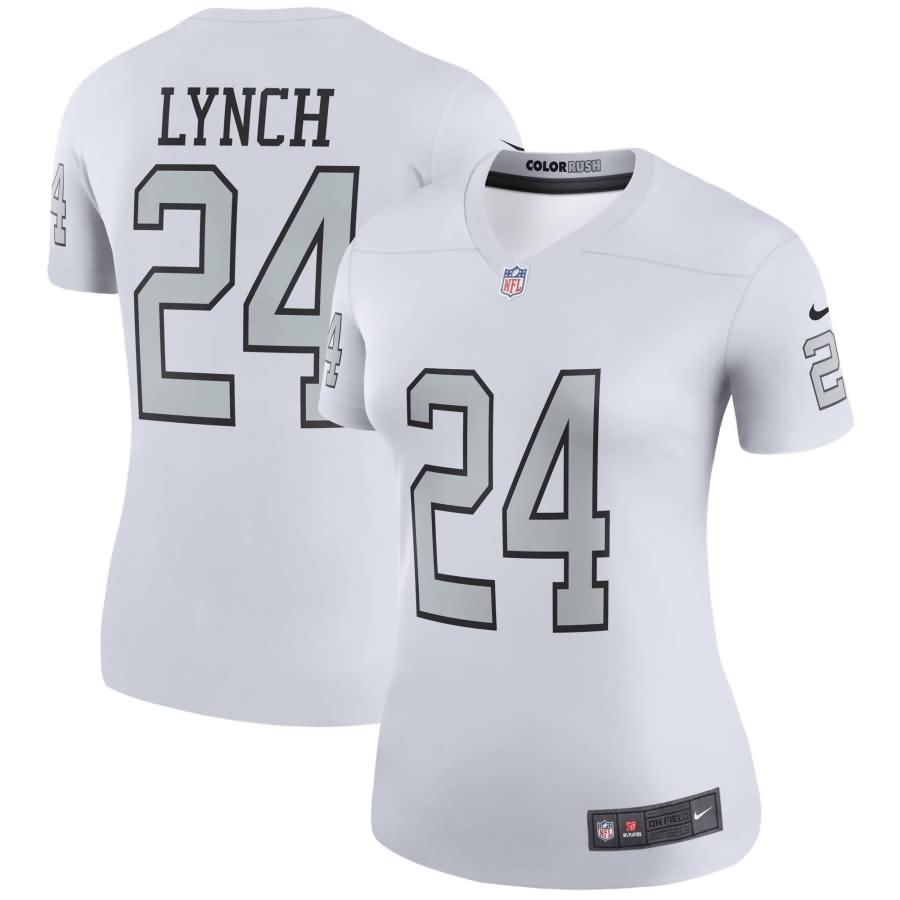 Marshawn Lynch Oakland Raiders Nike Women's Color Rush Legend Jersey - White