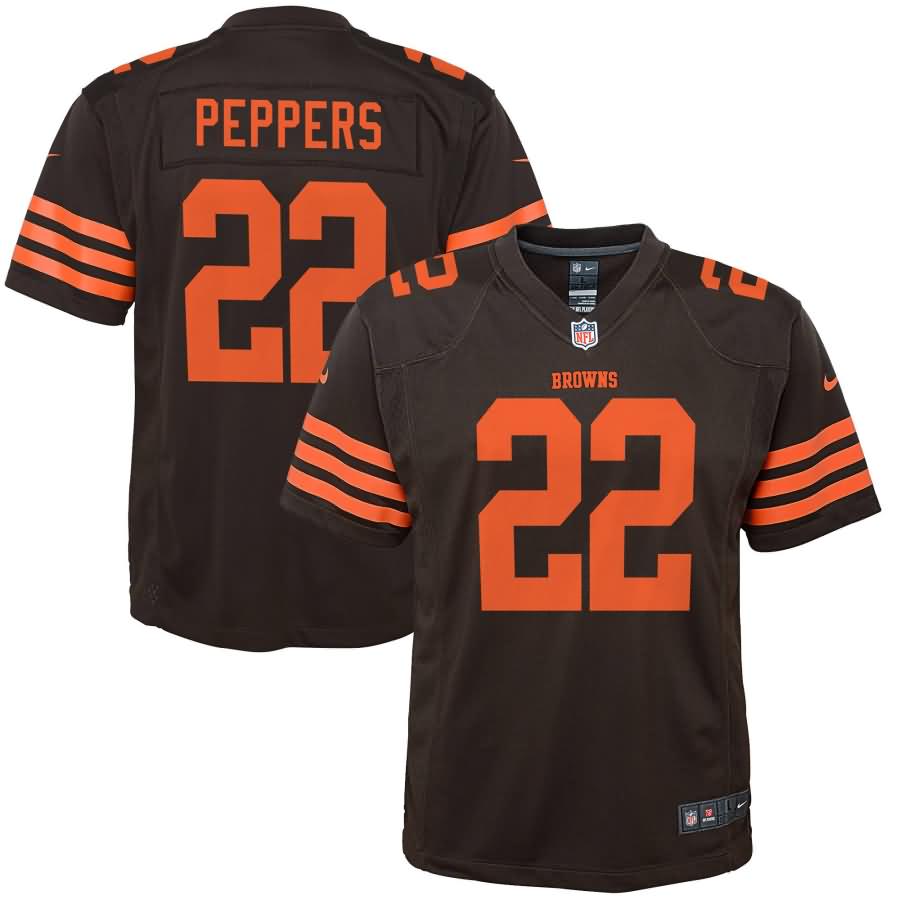 Jabrill Peppers Cleveland Browns Nike Youth Color Rush Game Jersey - Brown
