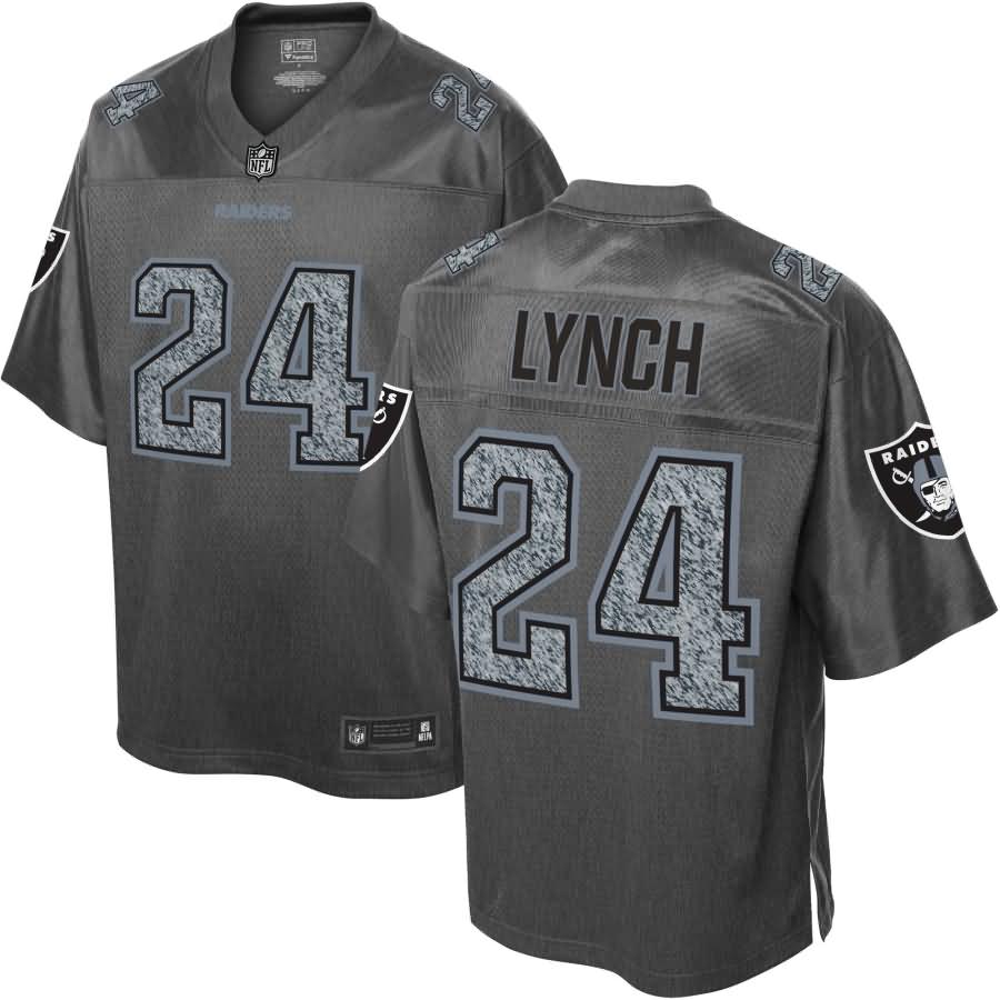 Marshawn Lynch Oakland Raiders NFL Pro Line Fashion Static Jersey - Gray