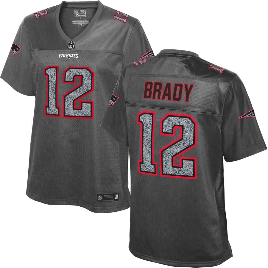 Tom Brady New England Patriots NFL Pro Line Women's Fashion Static Jersey - Gray