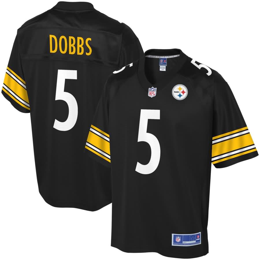 Joshua Dobbs Pittsburgh Steelers NFL Pro Line Youth Team Color Player Jersey - Black