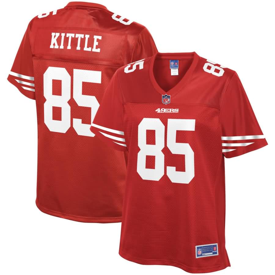 George Kittle San Francisco 49ers NFL Pro Line Women's Team Color Player Jersey - Scarlet