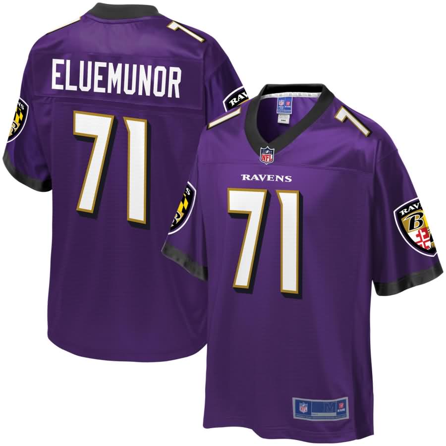 Jermaine Eluemunor Baltimore Ravens NFL Pro Line Team Color Player Jersey - Purple