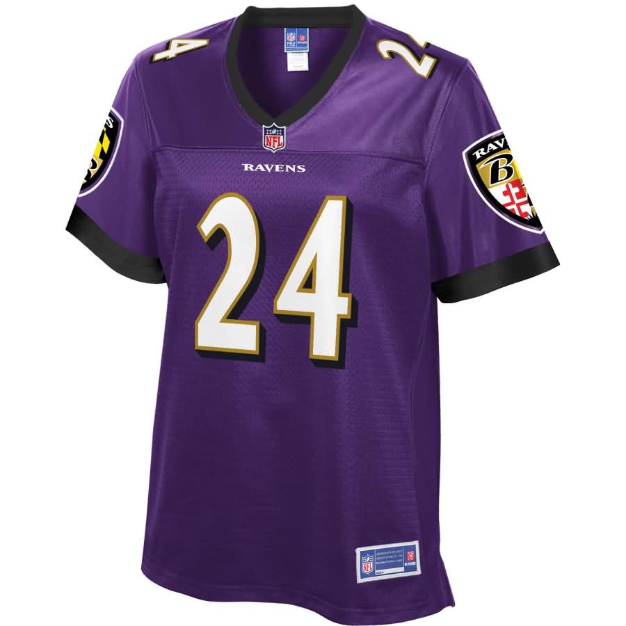 Brandon Carr Baltimore Ravens NFL Pro Line Women's Team Color Player Jersey - Purple