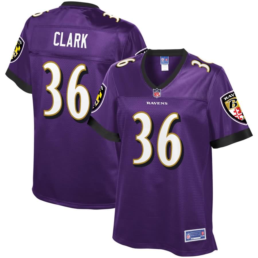Chuck Clark Baltimore Ravens NFL Pro Line Women's Team Color Player Jersey - Purple