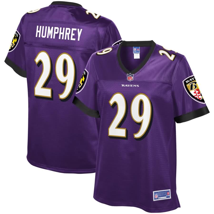 Marlon Humphrey Baltimore Ravens NFL Pro Line Women's Team Color Player Jersey - Purple