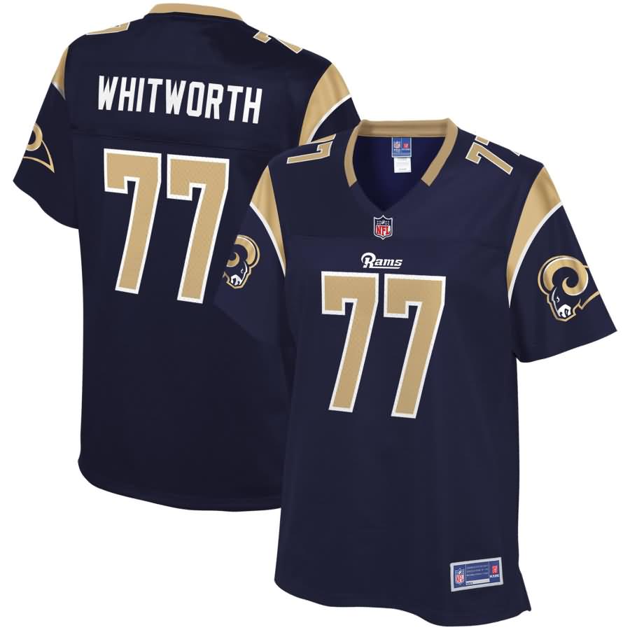 Andrew Whitworth Los Angeles Rams NFL Pro Line Women's Player Jersey - Navy